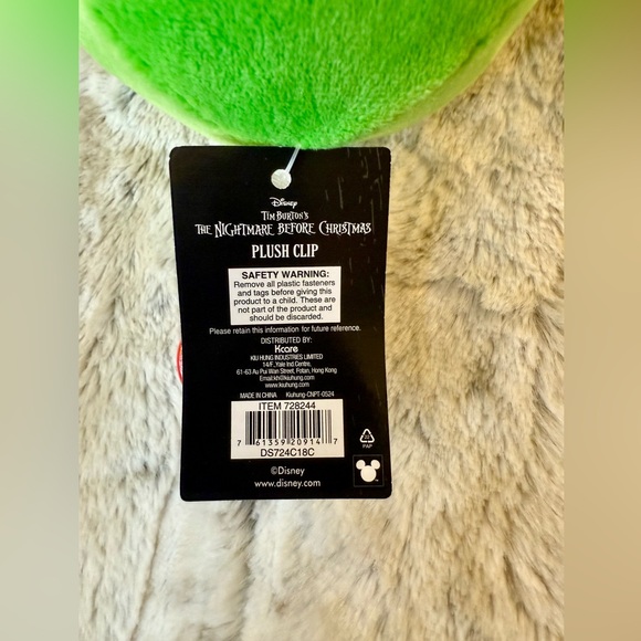 *NWT* Disney Nightmare Before Christmas Oogie Boogie Plush Bag Clip Charm - Picture 3 of 4